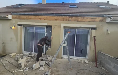 Ouverture maçonnerie véranda Poissy 78300