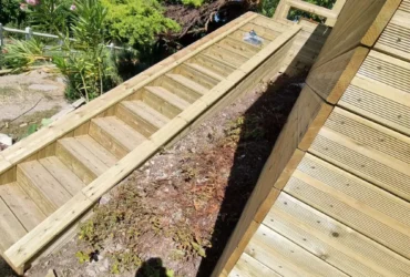 Restauration terrasse bois Triel a Triel-sur-Seine 78510 - en cours